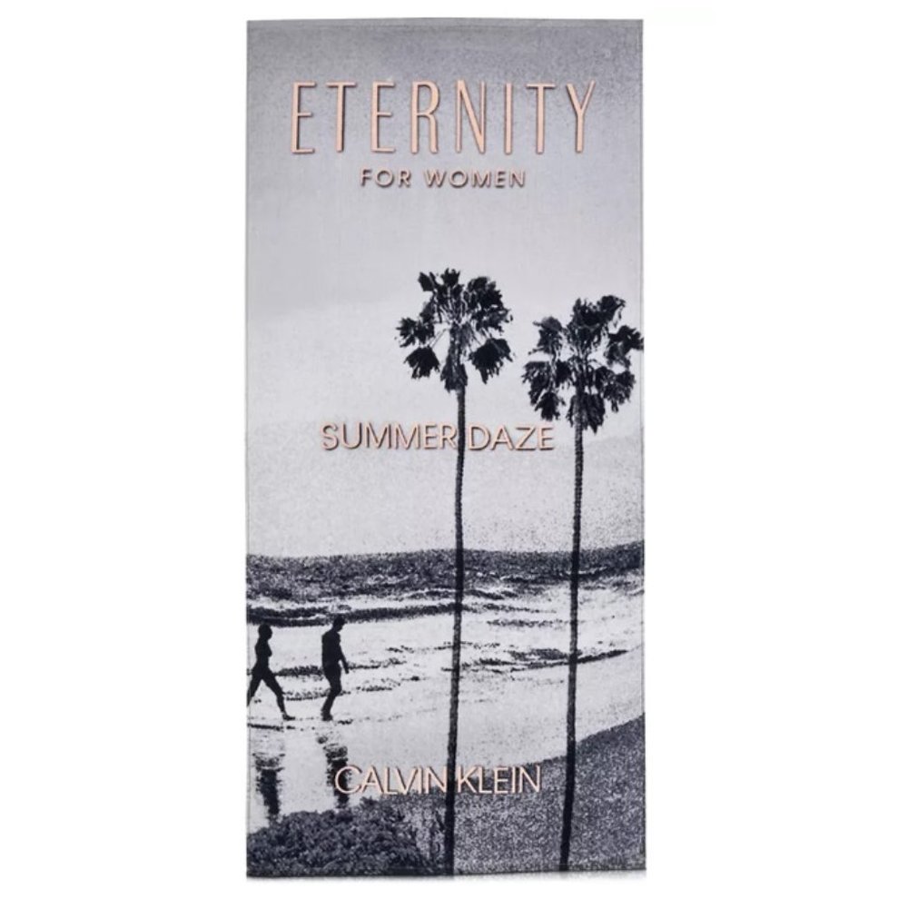 Calvin Klein Eternity Women’s Beach Towel- Cotton Summer Bath and Travel-NEW